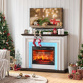 44" LED Lights Electric Fireplace by BOSHIROFurniture
