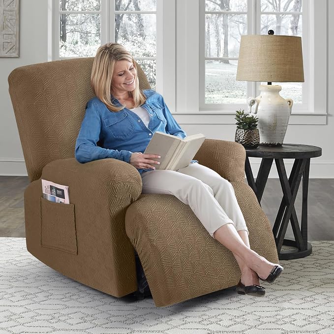 Timeles Recliner Covers Extra Wide Recliner Chair Cover Reclining Sofa - Image 8
