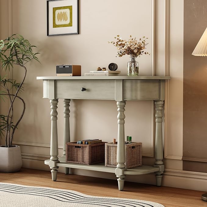 Retro Curved Console Table - Image 3