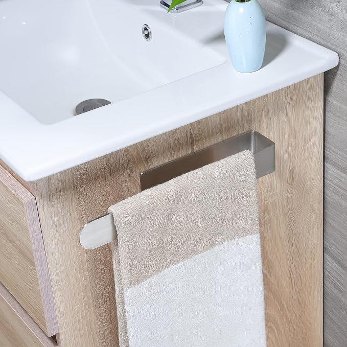 Taozun Towel Holder 11.8 Inch Brushed Hand Towel Rack Bathroom Towel Bar - Image 2