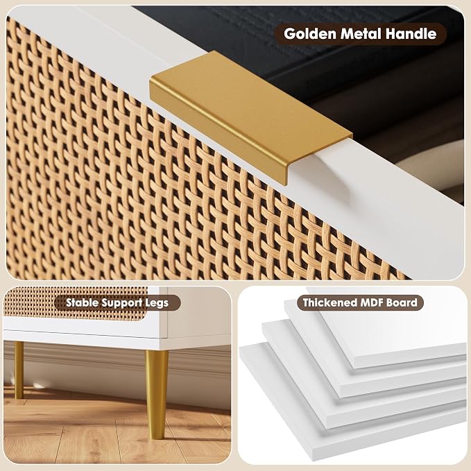 GarveeHome Rattan 8 Drawer Dressers - Image 8