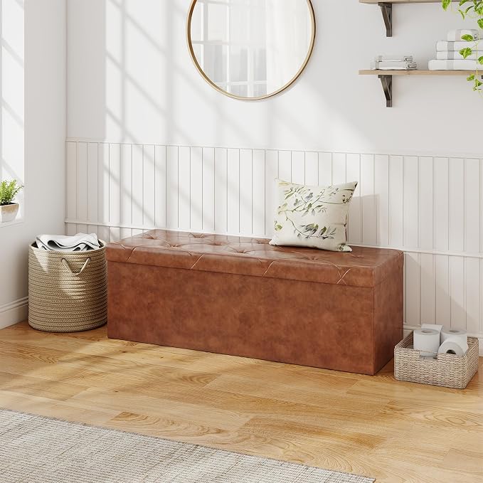 Sweetcrispy 43 Inches Folding Ottoman - Image 4