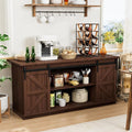 Shahoo Farmhouse Sideboard Buffet Cabinet, Coffee Bar Storage by BuynowfromShahoo
