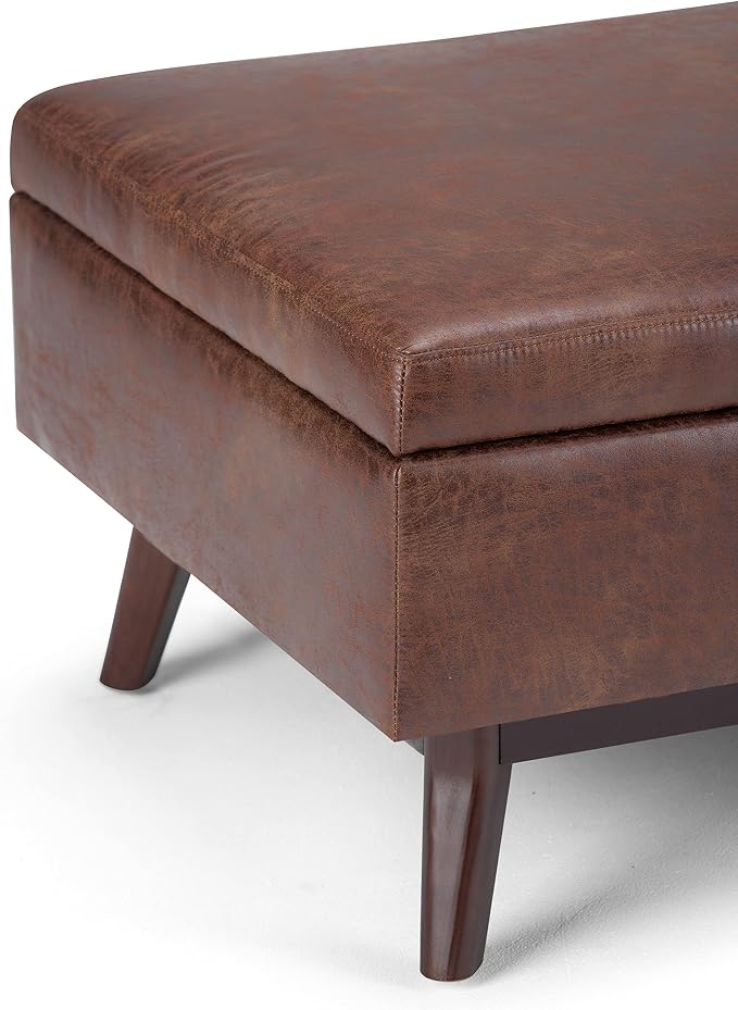 SIMPLIHOME Owen Coffee Table Storage Ottoman - Image 8