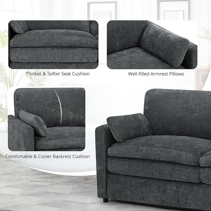 Chenille Upholstered Sofa Set - Image 5