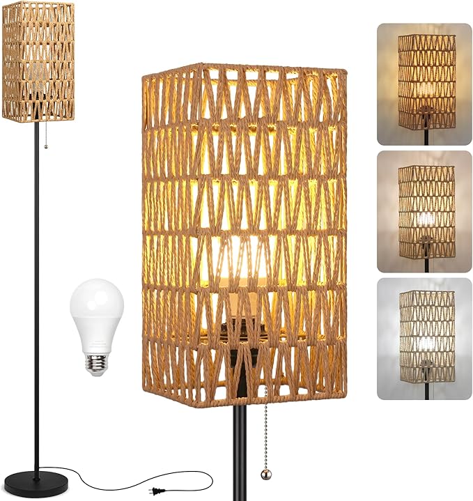 Ruiever Floor Lamp for Living Room, Farmhouse Floor lamp, Modern Standing lamp by Ruiever