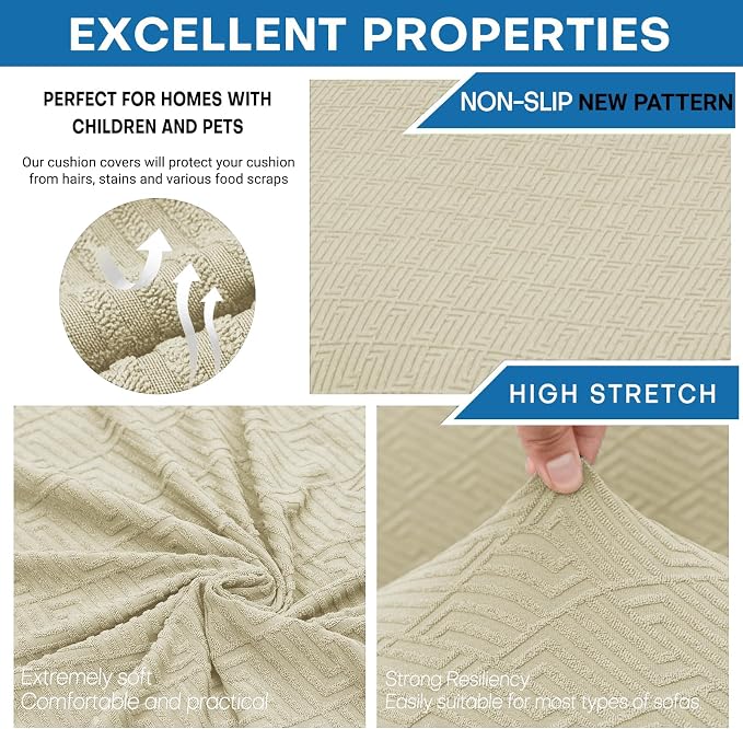 XINEAGE New 4 Pieces Couch Covers - Image 3