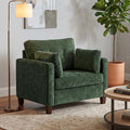 Luxury Oversized Accent Chair, 40.9" Upholstered Comfy Piping Single Armchairs by LANDASSYHOME
