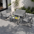 Kozyard Sofia 4-Piece Patio Conversation Set, Outdoor Furniture Set by Kozyard