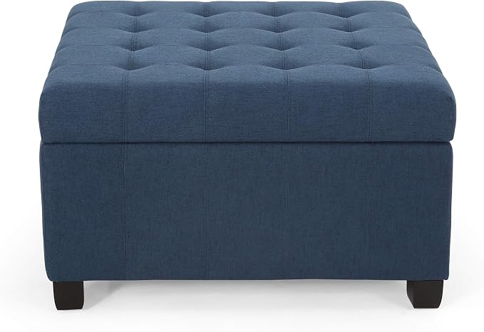 Christopher Knight Home Hedda Tufted Fabric Storage Ottoman - Image 5