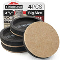 Felt Furniture Sliders for Hardwood Floors X-PROTECTOR 4 PCS 4 3/4” by X-Protector