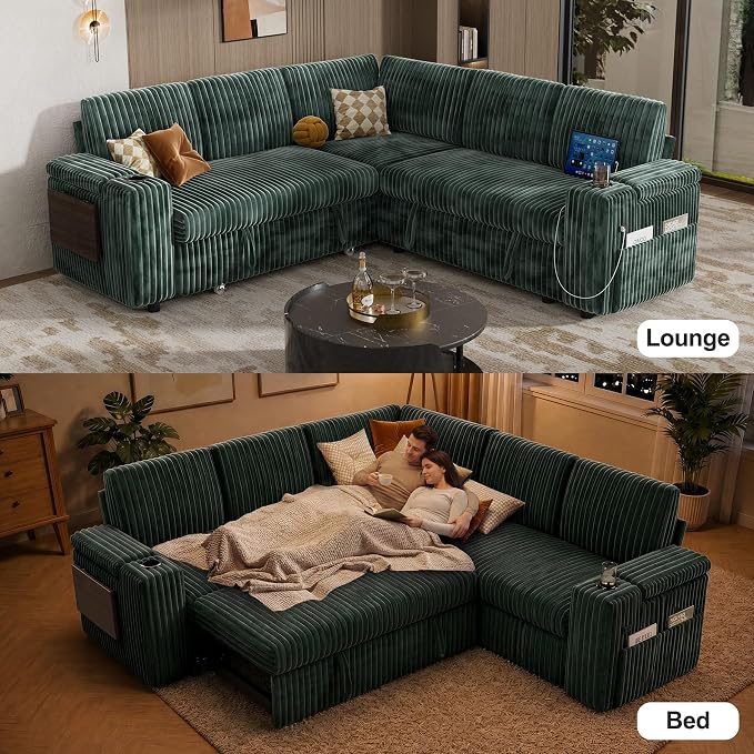 Vipbear 86" Modular Sectional Sleeper Sofa - Image 4
