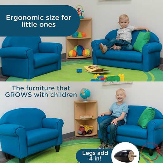 Children's Factory As We Grow Chair and Couch, Flexible Seating - Image 3