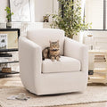 COLAMY 360° Swivel Accent Chair No-Sag Foam & Sturdy Metal Base, Fully by COLAMYHOME