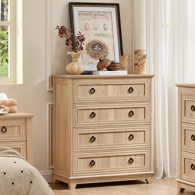 Joaxswe Farmhouse 4 Drawer Dresser by Joaxswe