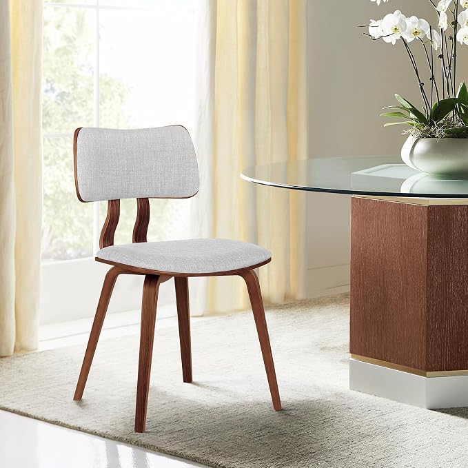 Armen Living Jaguar Mid Century Modern Dining Accent Chair - Image 5