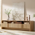 AMERLIFE Modern TV Stand for TVs up to 80", 70 inch Fluted TV Console by AMERLIFE