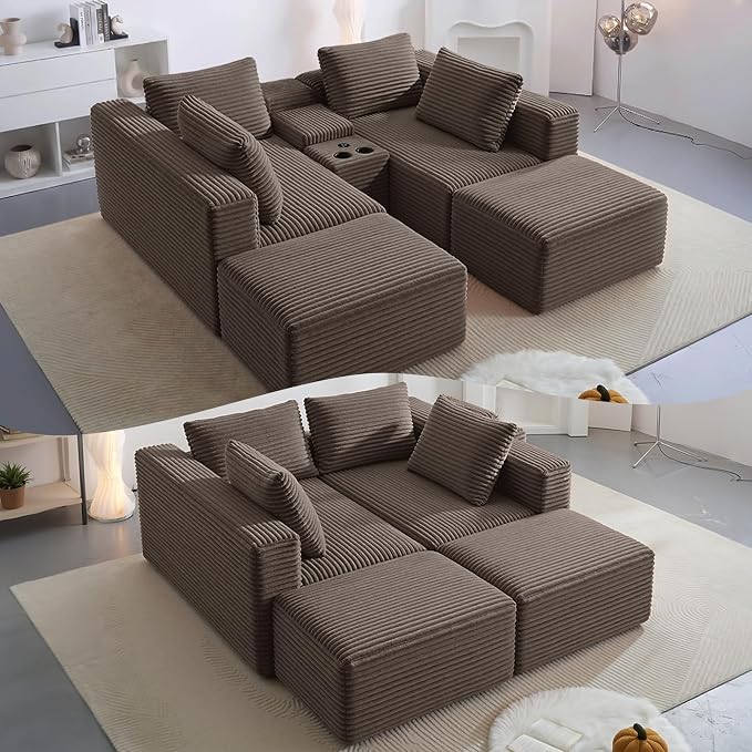 125" Oversized Sectional Couches - Image 5