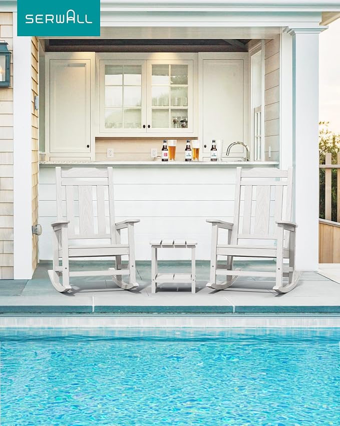 SERWALL HDPE Outdoor Rocking Chair - Image 5