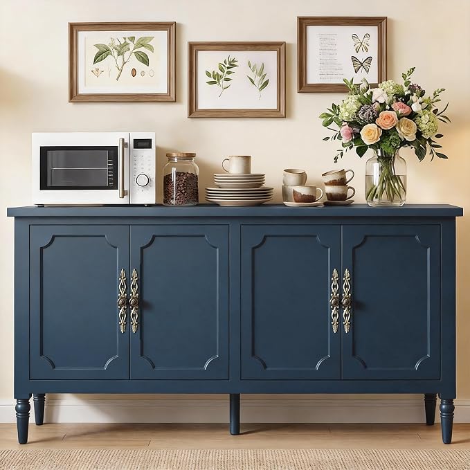 RoyalCraft Buffet Cabinet with Storage, Vintage Sideboard with Adjustable - Image 7