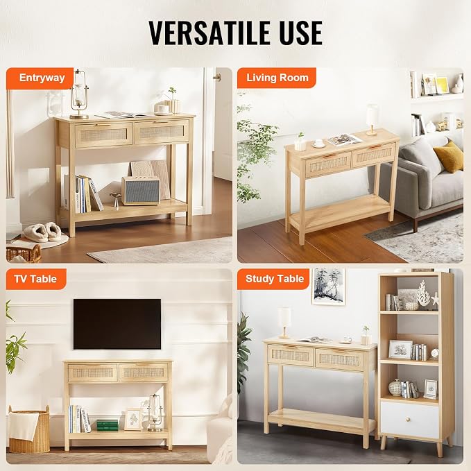 VEVOR Rattan Console Table - Image 7