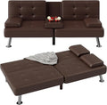 Flamaker Futon Sofa Bed Modern Folding Futon Set Convertible Recliner Lounge by Flamaker