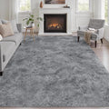 6x9 Area Rugs for Living Room Bedroom: Ultra Soft Fluffy Shag Rug Upgrade by Luxturiy
