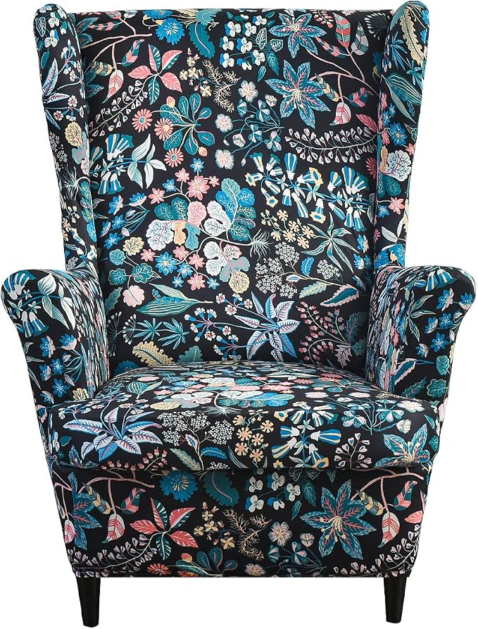 KRFOONN Wingback Chair Covers Slipcovers 2 Piece Stretch Wing Chair Covers by KRFOONN