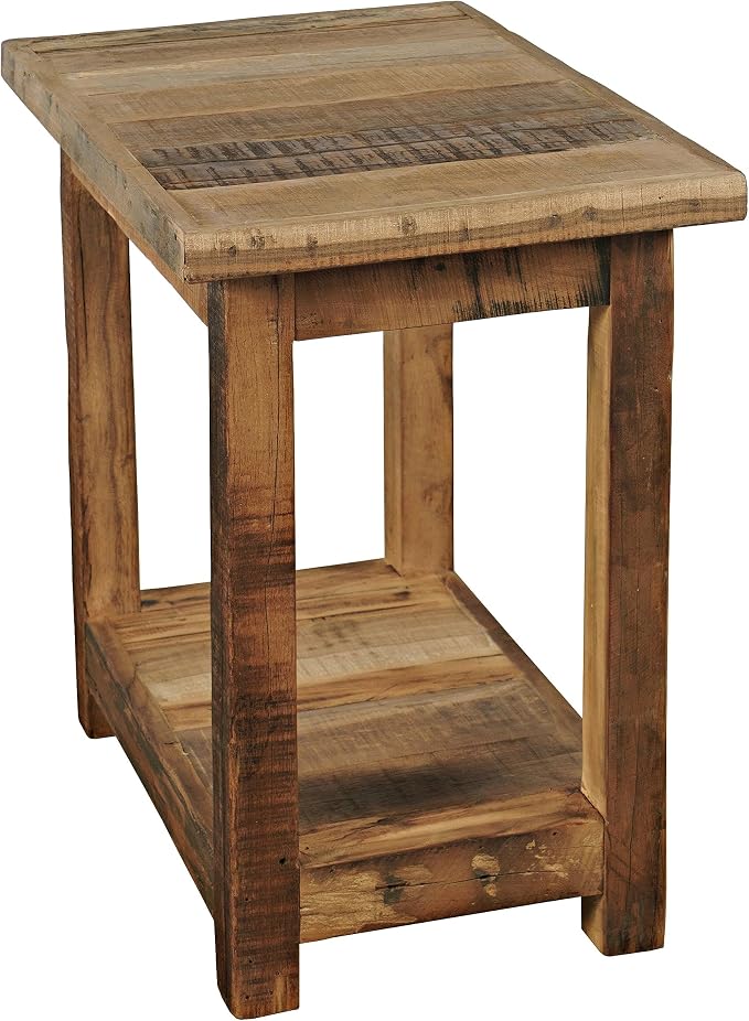 Jofran Reclaimed Acacia Wood Chairside End Table - Image 7