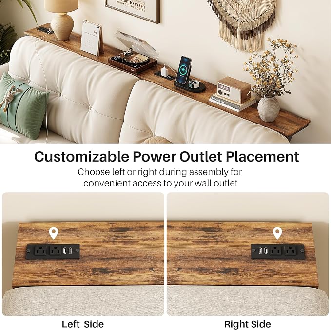 Kitstorack 2-Pack Rustic Brown Console Table, 7.9" Deep Panel, Adjustable - Image 7