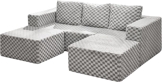 Hobestluk Modular Sectional Sofa Memory Foam Couch Oversized Sectional Sofa - Image 9