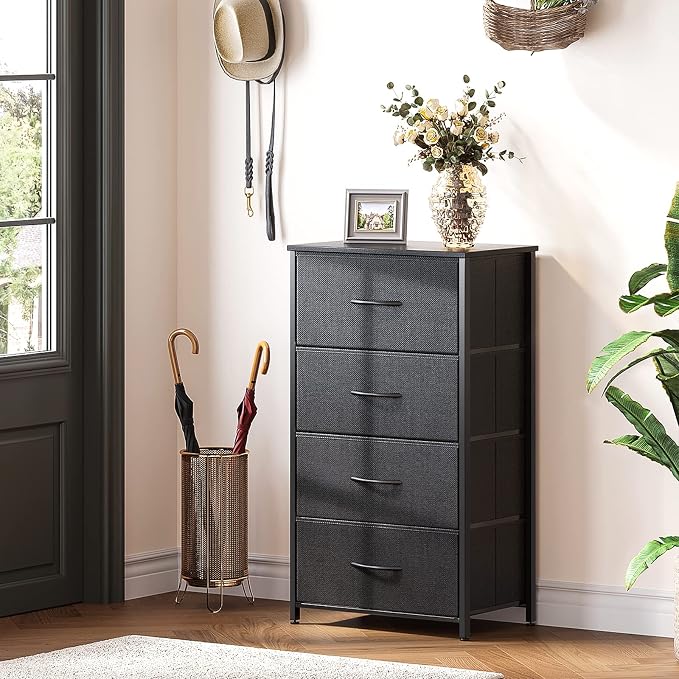 ODK Dresser for Bedroom with 4 Storage Drawers, Small Dresser Chest of Fabric - Image 8