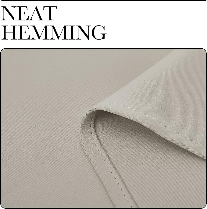 NICETOWN Natural Room Darkening Curtains 102" Long - Image 7