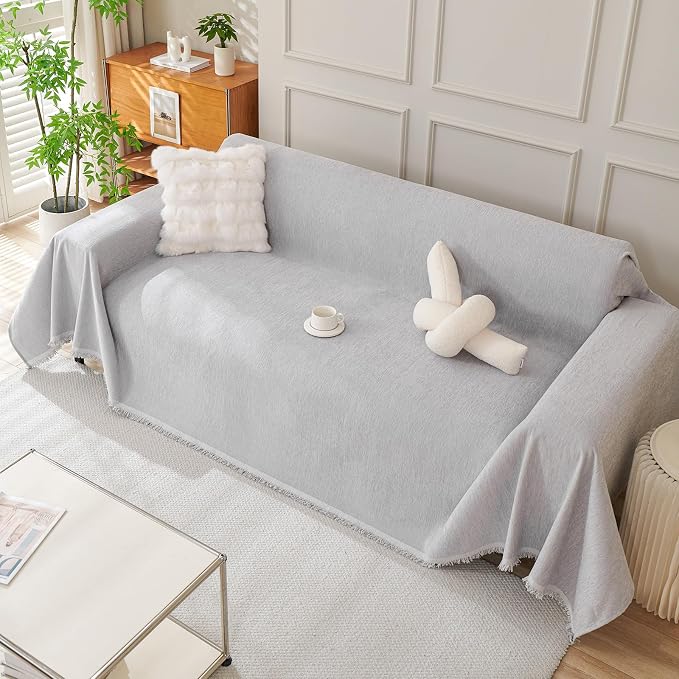 DREAMINGO Sofa Covers Washable Thick Chenille Couch Cover - Image 7