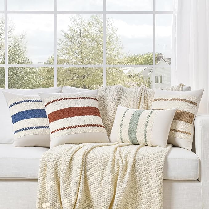 Fancy Homi Set of 1 Navy Blue Euro Decorative Throw Pillow Covers 26x26 Inch - Image 7