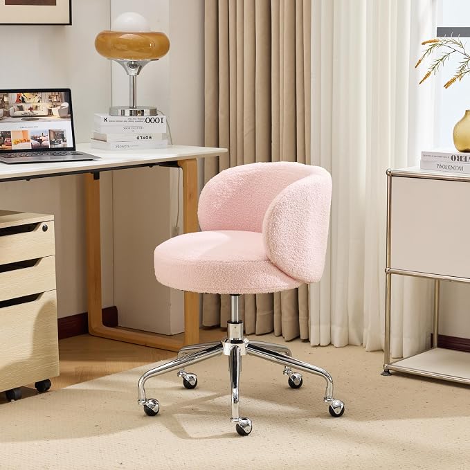 VINGLI Cute Small Swivel Desk Chair Comfy - Image 5