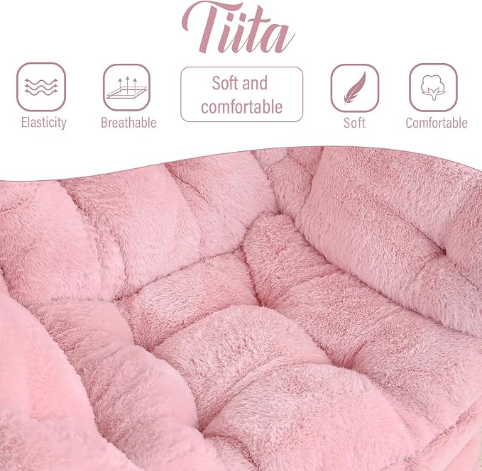 Tiita Lazy Chair with Ottoman, Comfy Leisure Sofa Armchair with Ottoman - Image 9