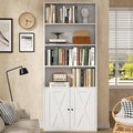Modern Bookshelf with Doors, Industrial Bookshelves with 6-Tier Shelf, 71 by Shintenchi%7CFurnitureMadeforRealLife