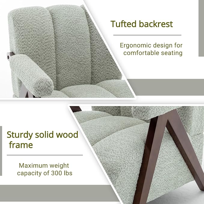 Mid Century Modern Accent Chairs Set of 2 - Image 3