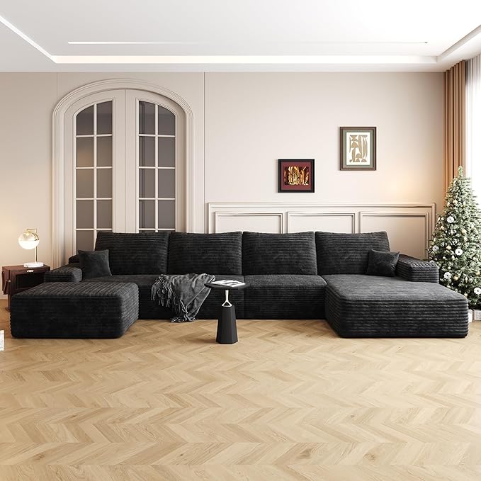 AUGOP 136" Sectional Couches for Living Room Modern Modular Sofa by AUGOP