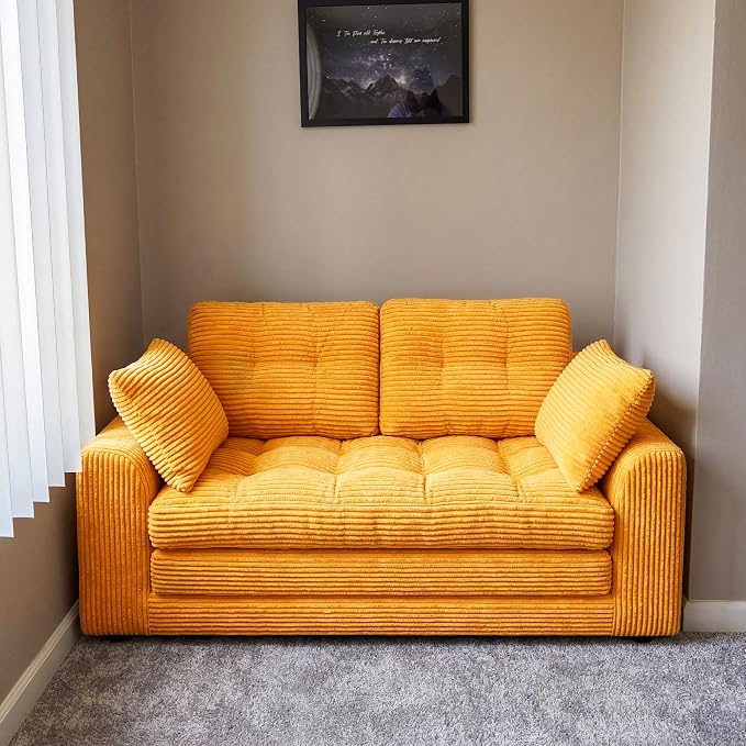 Homkdom Convertible Loveseat Sleeper, Space-Saving Folding Sofa Bed - Image 8