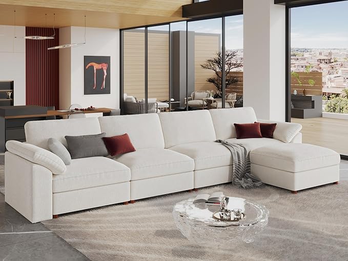 EASE MOOSE Extra Large Modular Sectional Sofa, Modern Oversized L Shape - Image 4