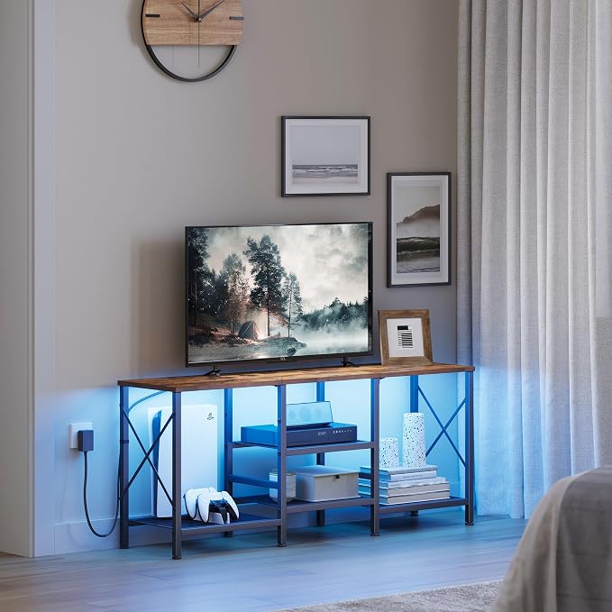 JARHETUN TV Stand with LED Lights - Image 8