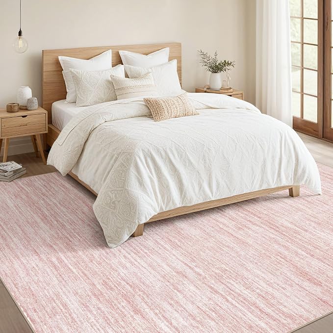 Nakagishi 5X7 Area Rugs Living Room: Washable Large Vintage Rug Neutral - Image 5