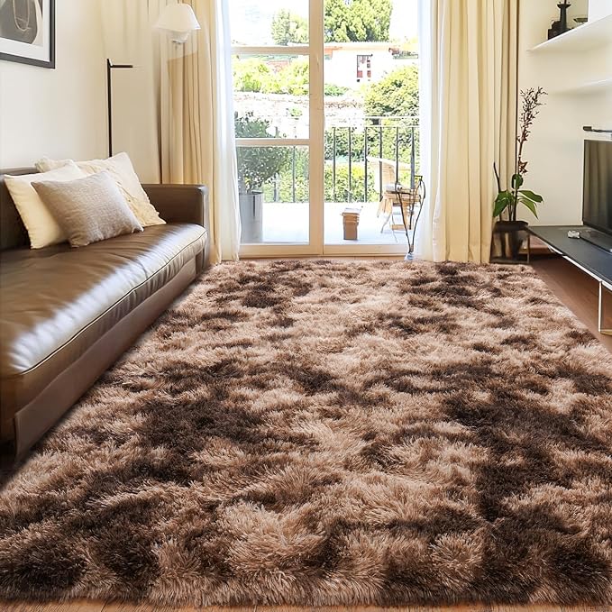 Rugs for Living Room 8x10, Soft Shaggy Modern Shag Area Rug for Bedroom - Image 3