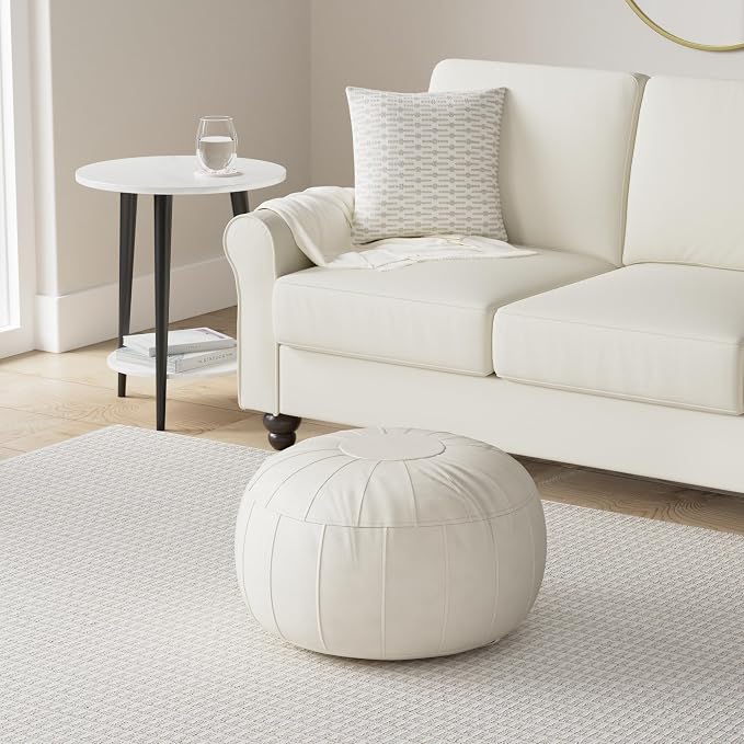 Thgonwid Unstuffed Moroccan Storage Pouf Foot Stool Ottoman Seat, No Filler - Image 2