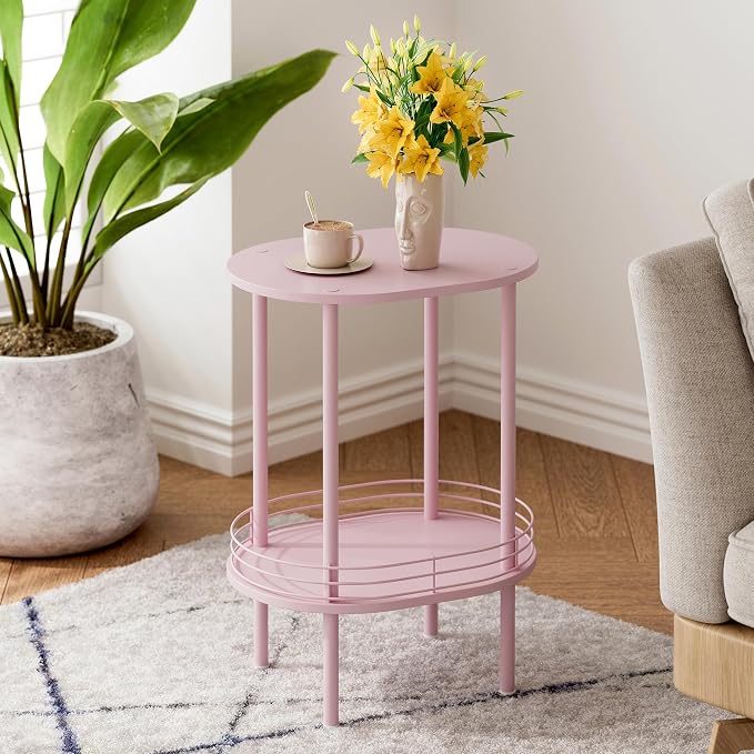 Small Modern Oval Side Table - Image 3