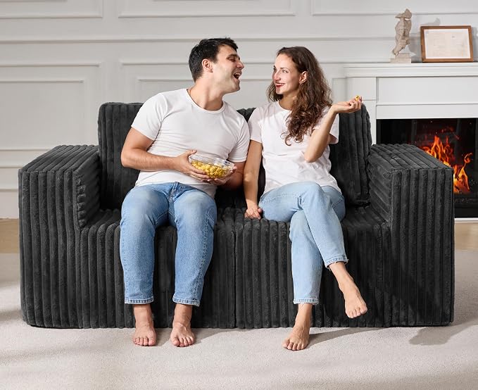Modular Sectional Sofa 2 Seater Loveseat Modular Couch - Image 4