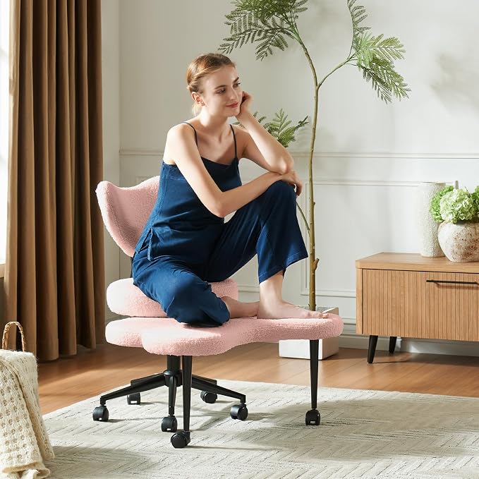 Pinmoco Ergonomic Cross Legged Chair, 360° Swivel Meditation Chair by PinmocoDirect