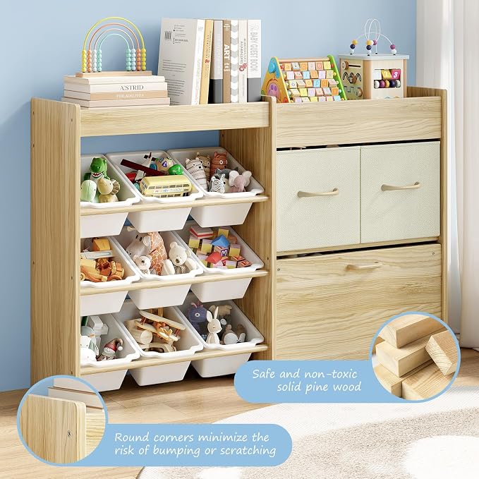 EXPERLAM Toy Storage Organizer for Kids, 9-Bin Toy Organizer - Image 8